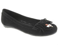 Туфли женские, черная замша